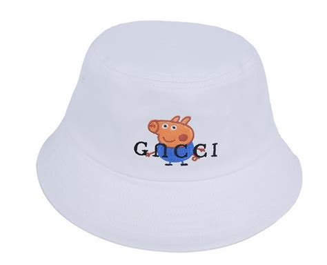 peppa pig bucket hat gucci|three little pigs gucci.